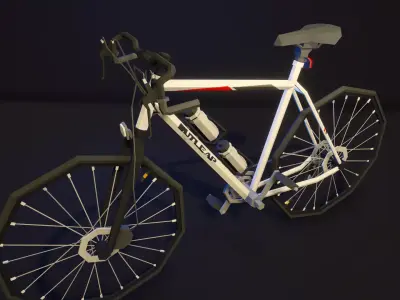poly bicycles 3D model
