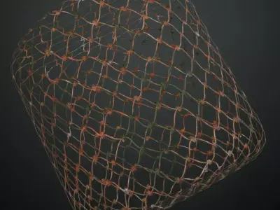 Rusted Fence Metal Perforated PBR Seamless Texture