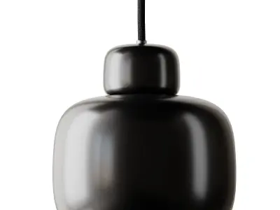 Stone ceiling lamp small from Woud 3D model