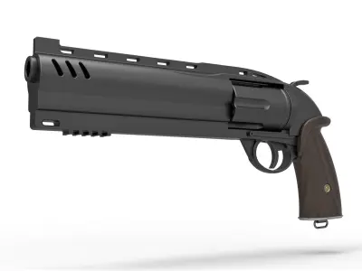Samaritan Revolver from the movie Hellboy 2019 3D model