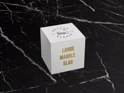 Black Marble Slab 8K Texture