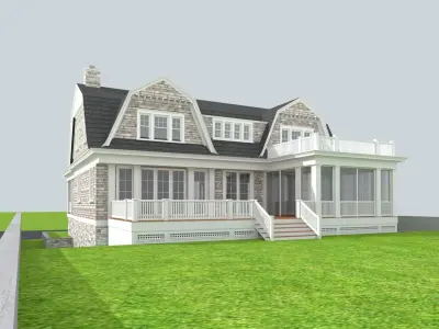 Cape Cod House 8 3D model