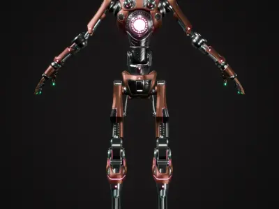 Scout Robot Low-poly 3D model