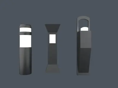 Exterior lighting 3D model