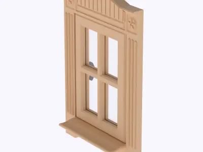 Functional Single window style 4 multi-color and multi-material  3D print model