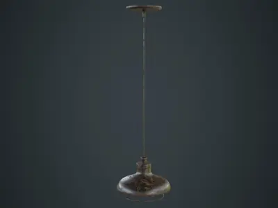 Hanging Lamp 1C Low-poly 3D model