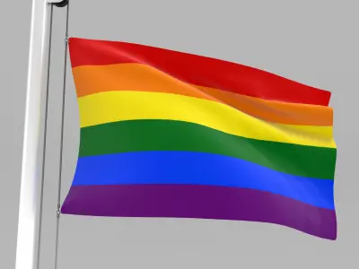 Pride Flag 3D model
