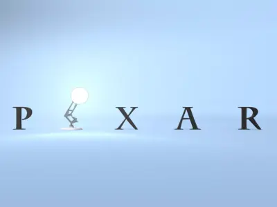 pixar logo Free 3D model