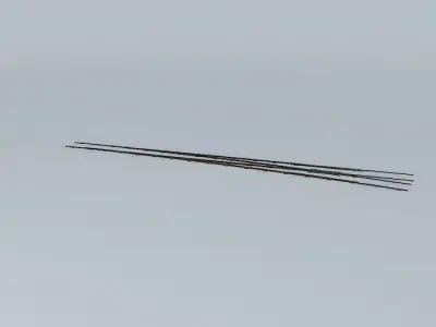 Eco Rail N/Gauge Long Right Hand Points Old Steam Days Free 3D model