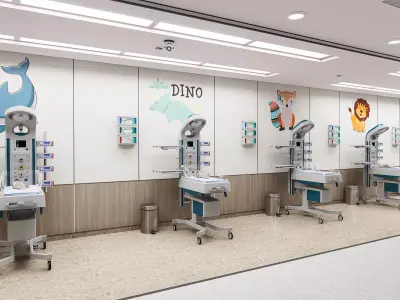 Medical Spaces-NICU Ward 3D model