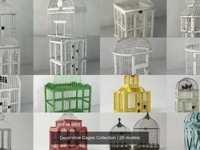 Decorative Cages Collection 3D Model Pack