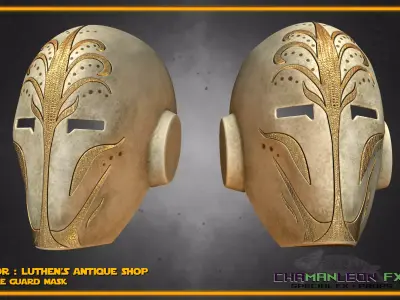 Jedi Temple Guard Mask Andor Star Wars Cosplay 3D print model
