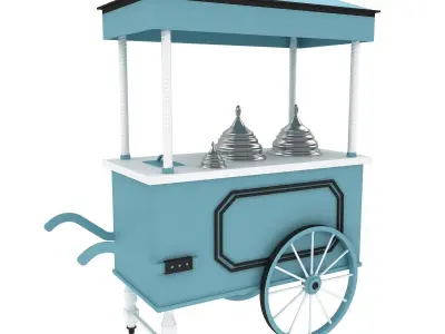Ice Cream Cart 3D model