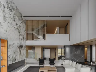 Modern Villa 3D model 41