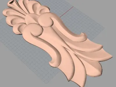 3D carved model furniture 3D design used for artcam aspire E845 3D model