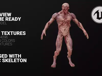 Bloodsucker Low-poly 3D model