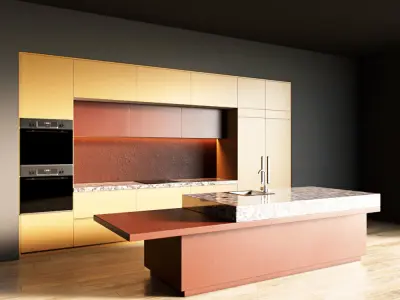 73-Kitchen1 matte 7 3D model
