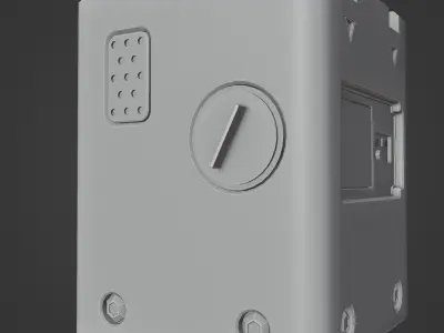Generic Sci-Fi Technology crate 3D model