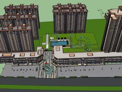 Modern Shopping Mall 3D Model 3D model buy