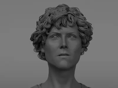 Sigourney Weaver - Ripley - Aliens 3D print model