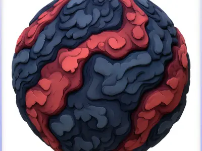  Stylized Lava Seamless Texture Texture