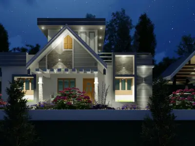 single story house  3D model