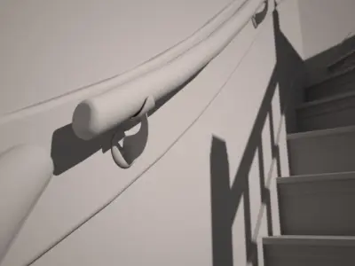 in house staircase 3D model