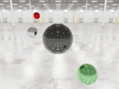 HDRI - Warehouse Interior 10 v2 - 2 versions - 8192x4096 Texture