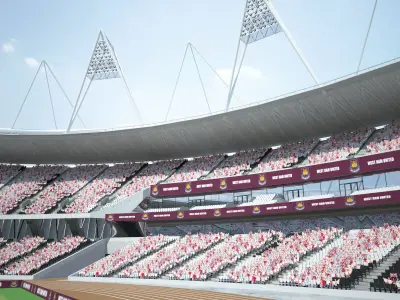 Olympic Stadium London 3D model