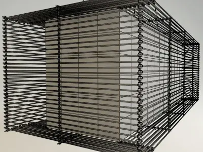 KAI Rectangular Hanging Lamp 3D model