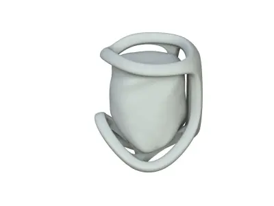 SciFi Shape Object Low Poly 17 Low-poly 3D model