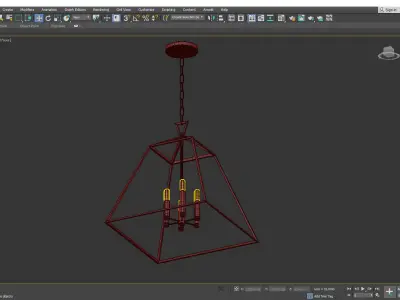 Webster Pendant Light Low-poly 3D model
