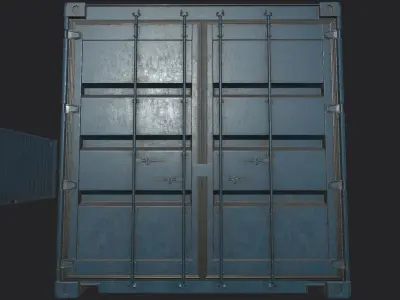 container  40 ft  Low-poly 3D model