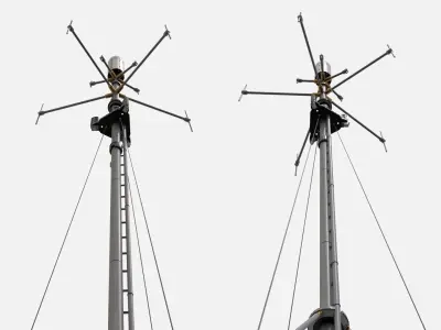 sci fi Mast 6 3D model