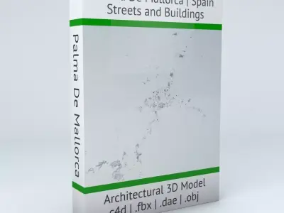 Palma De Mallorca Streets and Buildings 3D model