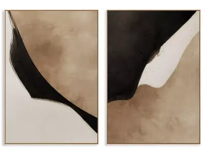 Abstract Painting Frame set 3D model 435