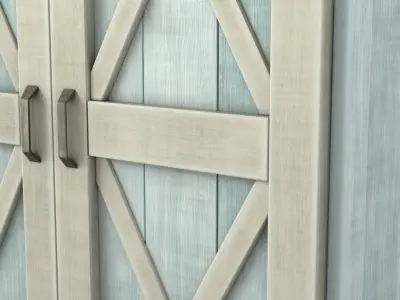 Armoires Rustic Free low-poly 3D model