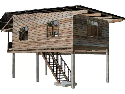 Thai House-01 3D model