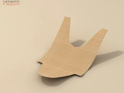 Queue ticket 3D model