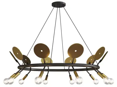 Fern Chandelier Low-poly 3D model
