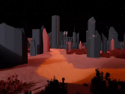 Crimson Ruins 3D model