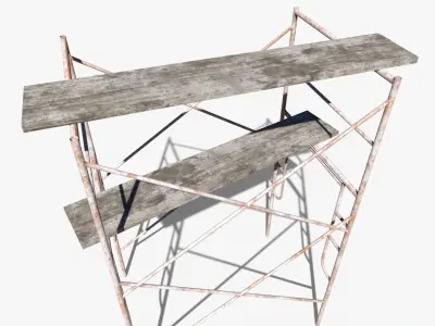 Metal Scaffolding Free low-poly 3D model