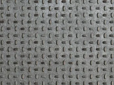 Diamond Metal Plate Four PBR Seamless Texture
