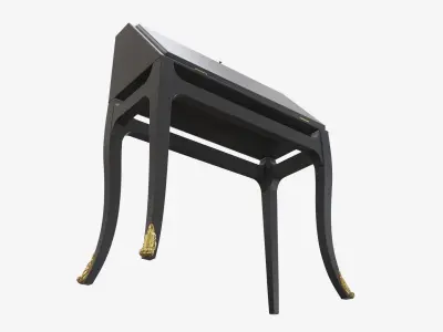  Bureau with hinged door 3D model