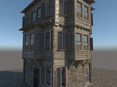 Old Wooden House 3D model