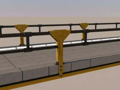 Sci Fi Bridge 3D model get