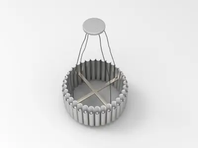 Galliano Round Chandelier Low-poly 3D model