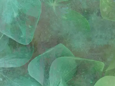 Verdigris Leaf Veil Wallpaper Texture  Texture
