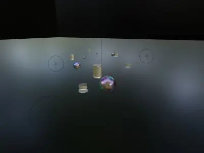 Colour Bubbles Glass Light Tube for 3d blender model Texture