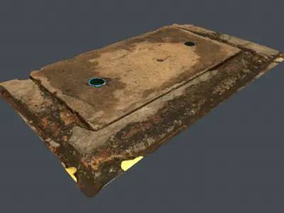Pot Hole - 3D Scan Model Low-poly 3D model